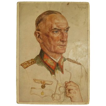 Postcard W. Willrich Männer der Westfront: Generaloberst von Witzleben. Espenlaub militaria